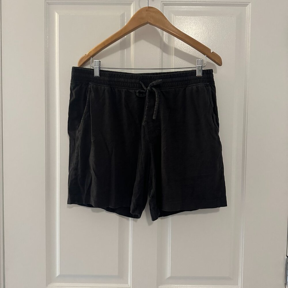 H&M Pull-on Shorts With Waistband, Black, Size L